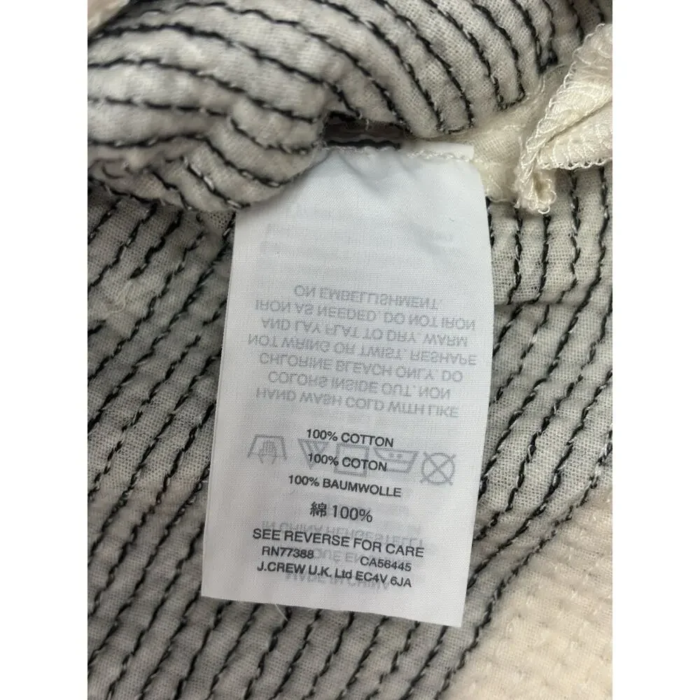 J.Crew Collection Rugby-Stripe Sequin Racerback Tank Top Navy/Ivory XS